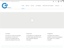 Tablet Screenshot of ensphereevents.com
